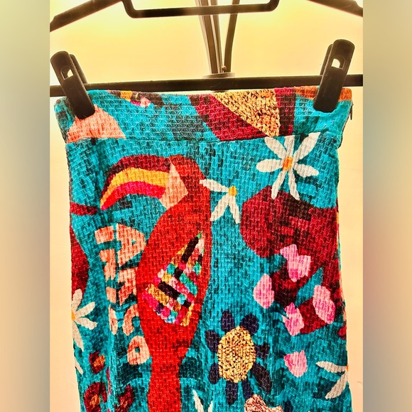 FARM Rio for Anthropologie Gabriela Knit Maxi Skirt in Rainbow, XS - Picture 7 of 12
